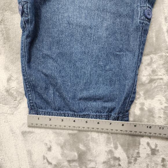 Woman Within Shorts Womens 14W Blue Pull On Convertible Length Cargo Bermuda - Picture 10 of 11